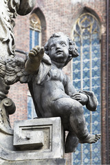 Obraz premium Detail of the monument to St. John of Nepomuk