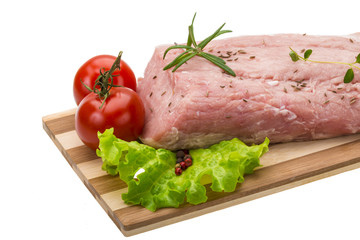 Raw pork meat