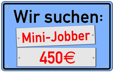 Mini-Job 450&euro; Schild  #130924-svg05