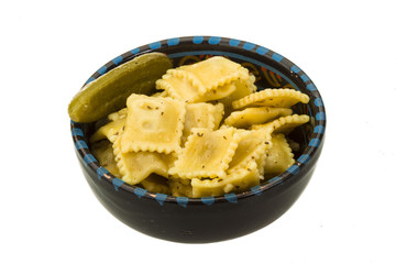 Ravioli with herbs