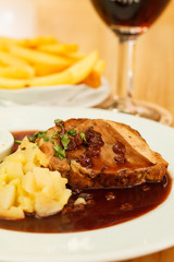 pork with potatoes