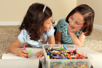 Sisters coloring
