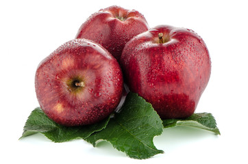 Ripe red apples