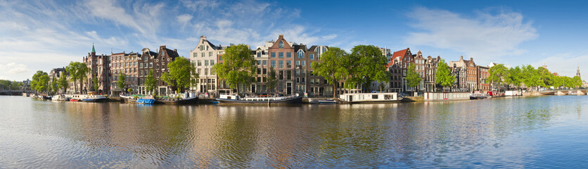 Fototapeta premium Refleksje Amsterdamu, Holandia