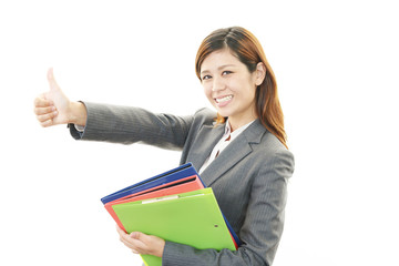 ガッツポーズのＯＬ