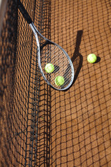Tennis Ball on court
