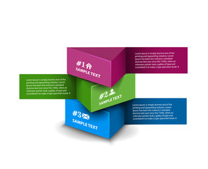 Abstract 3d Banner Vector illustration
