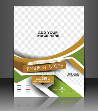Fashion store Front Flyer & Poster Cover Template