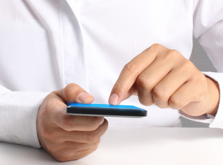 Modern mobile phone in  hand