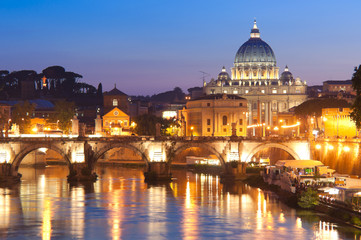 Naklejka na ściany i meble Bazylika Świętego Piotra, Watykan, Rzym
