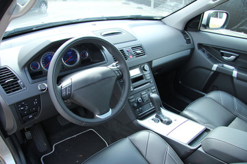 Modern car interior