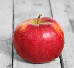 apple on a wood