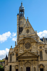 Fototapeta na wymiar Church of St-Etienne-du-Mont in PAris, France