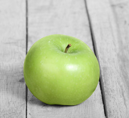 apple on a wood