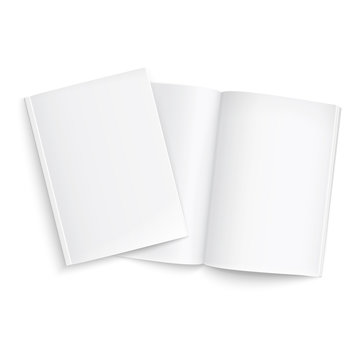 Couple of blank magazines template.