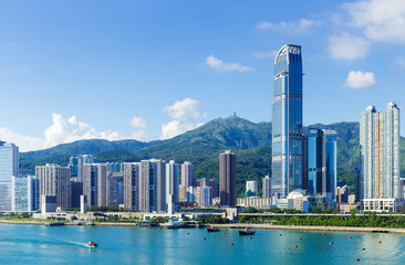 Obraz premium Hong Kong city at night