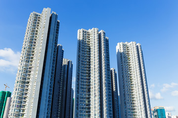Fototapeta na wymiar Public housing building in Hong Kong