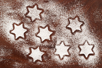 Puderzucker Sterne