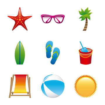 beach  icons