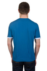 Male t-shirt isolated on the white background