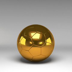 Naklejka premium 3d Football, Soccer Ball. Isolated on background