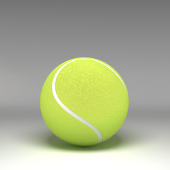 3d tennis ball isolated