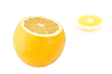 Orange fresh fruit isolated on white