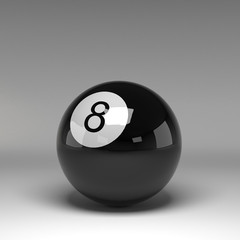 Billiard ball isolated on white © tigger11th