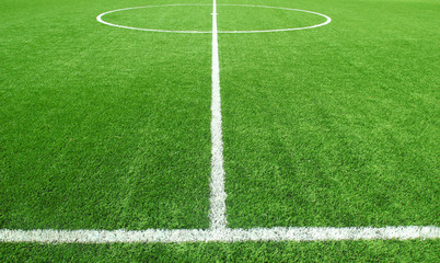 Naklejka premium Piłka nożna stadion piłkarski stadion trawa linii tło