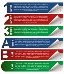Modern design template numbered banners vector