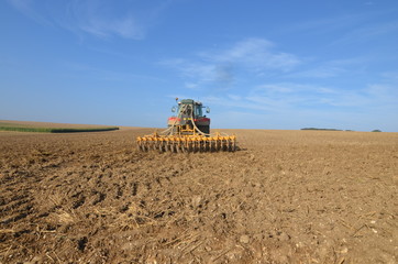 Fototapeta premium agriculteur dans son champs