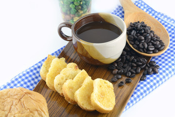 breakfast with coffee
