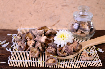Dried shiitake mushroom (Lentinula edodes)