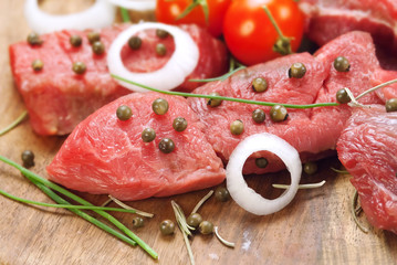 Beef steak   - Tagliata pepe verde
