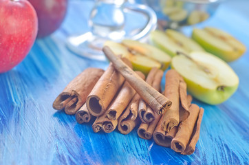 cinnamon and apples