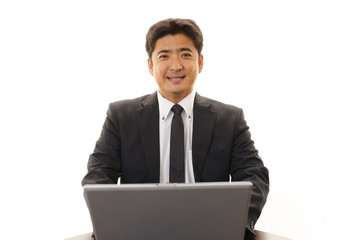 笑顔のビジネスマン