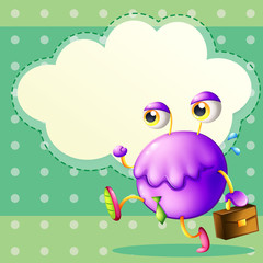 A working monster with an empty callout