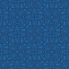 Blue seamless pattern