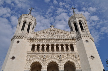 Fototapeta na wymiar Basilique Notre-Dame de Fourvière, Lyon