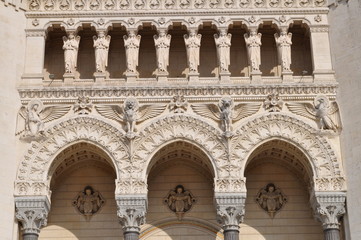 Fototapeta na wymiar Basilique Notre-Dame de Fourvière, Lyon