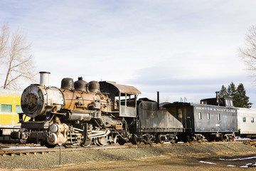 stem locomotive in Colorado Railroad Museum, USA