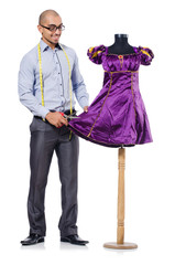 Tailor isolated on the white background