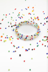 colorful bead braclet