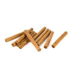 Cigarillo isolated over white background.