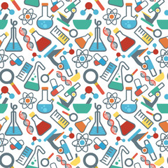 seamless pattrn science