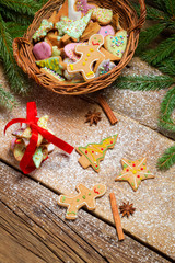 Gingerbread cookies as Christmas decoration