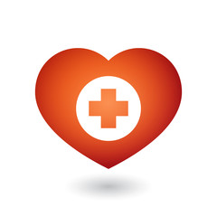 Obraz premium Cute heart illustration