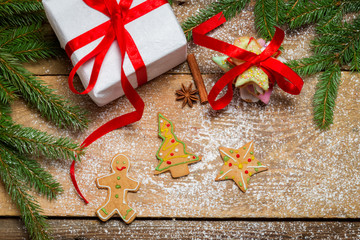 Gingerbread cookies as a gift for Christmas