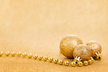 Weihnachtskarte gold