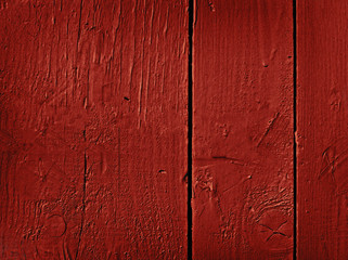 Grunge red painted wooden textured background